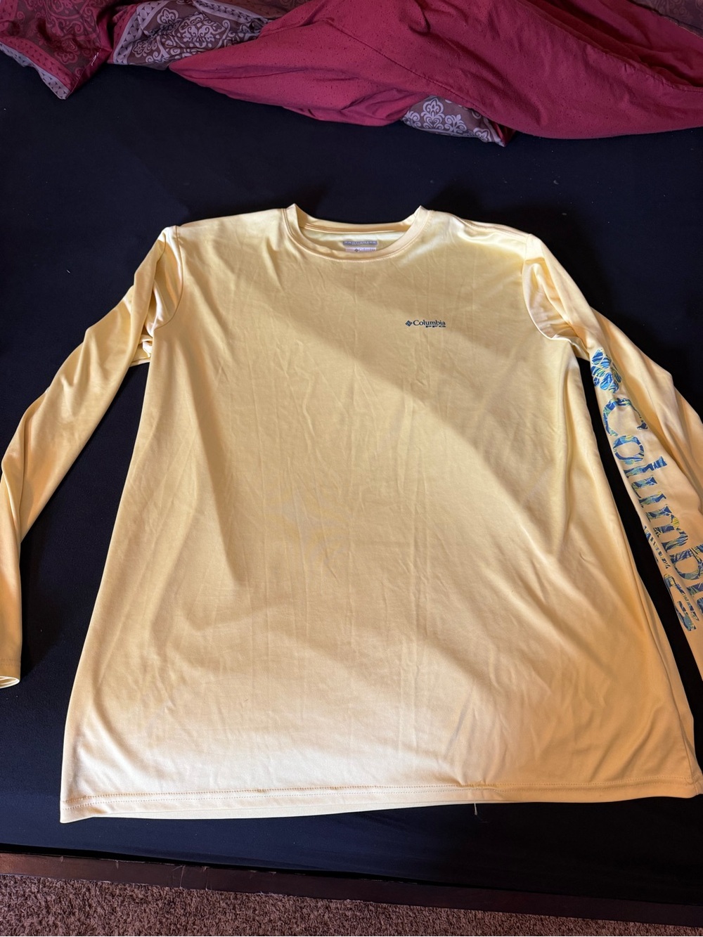 Columbia Men's Long Sleeve Performance Shirt - Light Yellow